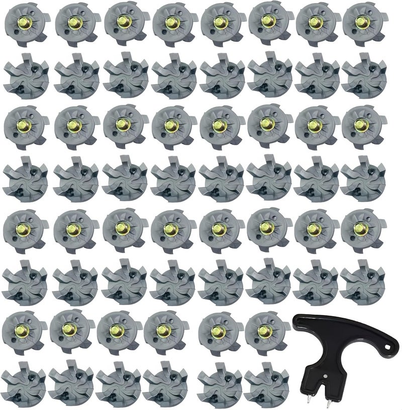 bepisof 30Pcs Golf Spikes Golf Shoe Spikes Replacements with 1 Cleats Spanner,Footjoy Spikes Replacement Golf Cleats for Any Shoe,for Cricket Shoe Player - Image 1
